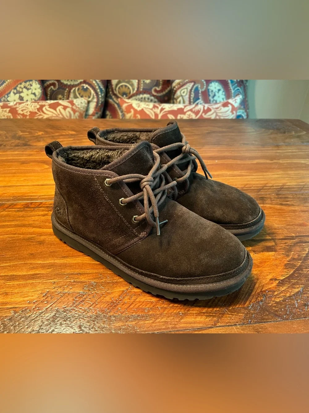 UGG Men's Dark Brown Suede Chukka Boots